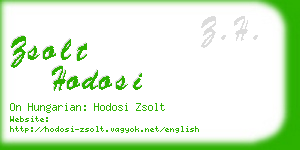 zsolt hodosi business card